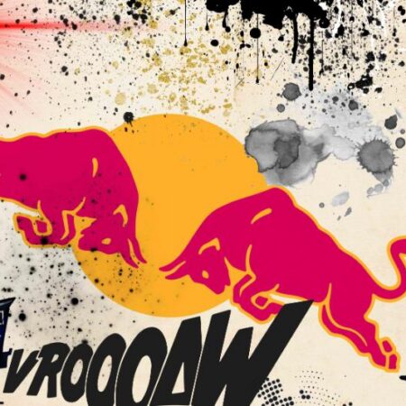 F1 Red Bull Cartoon Pano