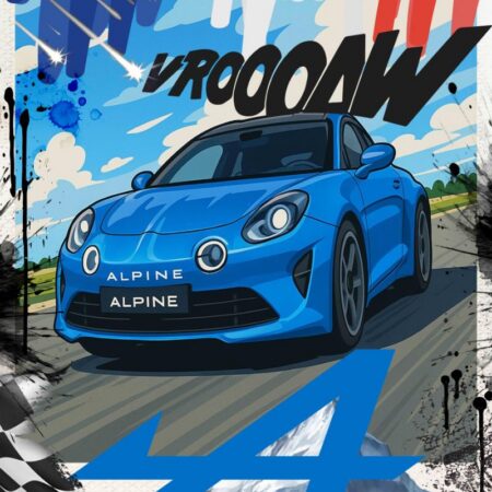 Alpine Cartoon Montagne