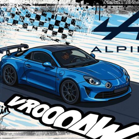 Alpine R Cartoon